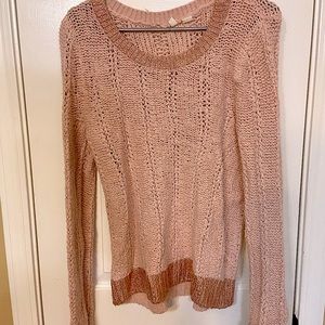 Rose Anthropologie Sweater